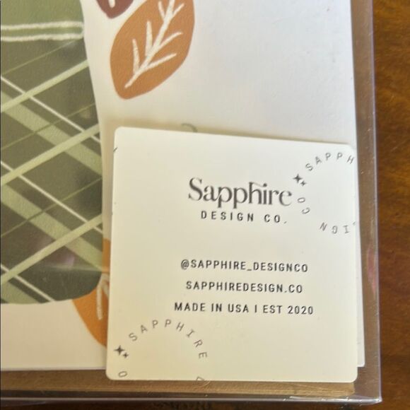 Sapphire Design Co. Happy Autumn Card set of 10 cards with envelopes NEW - Picture 6 of 7